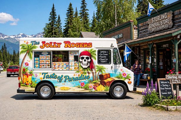 the jolly rogers taste of paradise ice cream truck sterling ak